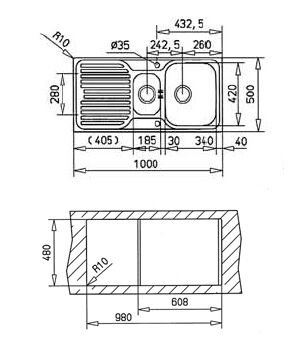 TEKA PRİNCESS 60 B MİKRO KETEN SOL DAMLALIKLI MUTFAK EVYESİ