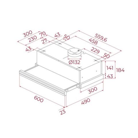Teka CNL 6400.2 BK Siyah Sürgülü Aspiratör