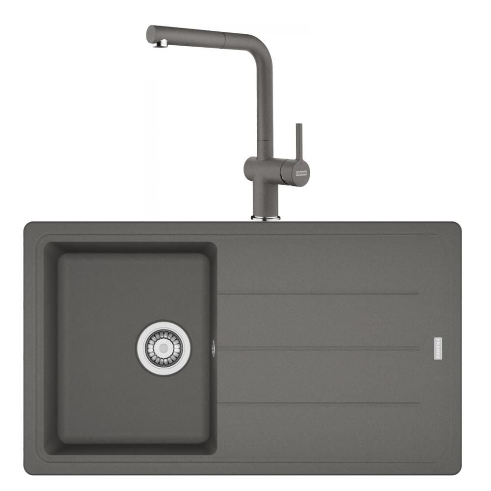 Franke Basis BFG 611 STONE GREY Granit Evye Active Plus Doccia 2.0 Batarya Set