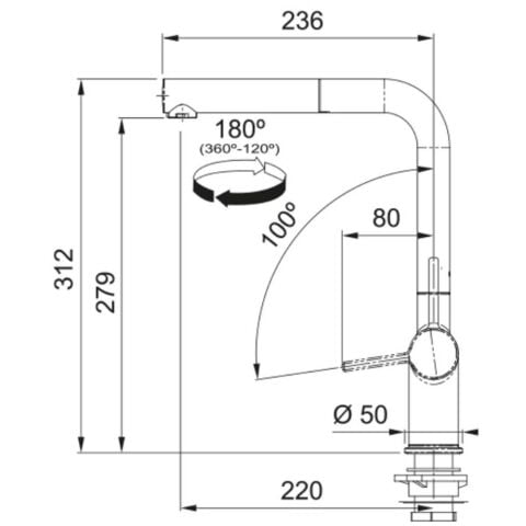 Franke Maris MRG 210/110-52 Oyster Granit Evye ACTİVE PLUS DOCCİA 2.0 Batarya COMFORT Sıvı Sabunluk Set