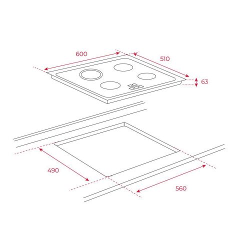 Teka TT 6315 Vitroseramik Elektirikli Ocak