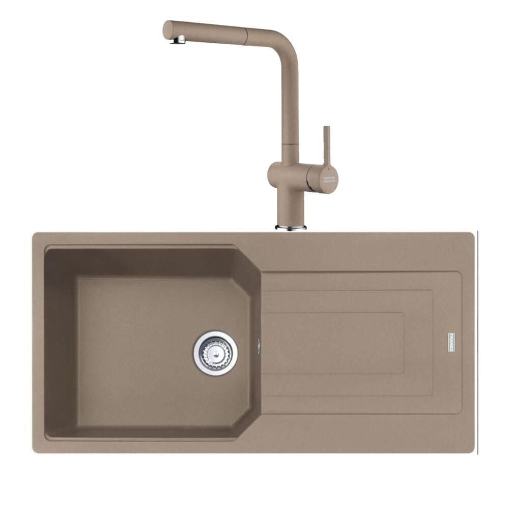 Franke Urban UBG 611-100 Oyster Granit Evye Active Plus Doccia 2.0 Batarya Set