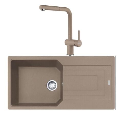 Franke Urban UBG 611-100 Oyster Granit Evye Active Plus Doccia 2.0 Batarya Set