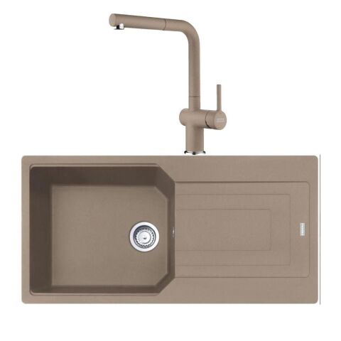 Franke Urban UBG 611-100 Oyster Granit Evye Active Plus Doccia 2.0 Batarya Set