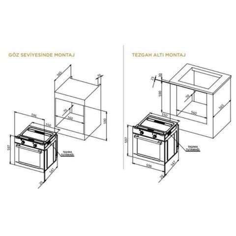 Ukınox Beyaz Ankastre Set (OLİVE 60 Davlumbaz- ARES 60 X Ocak-SMART 4601 W Fırın)