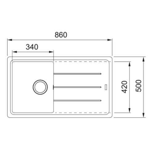 Franke BASİS BFG 611 SAHARA Granit Evye
