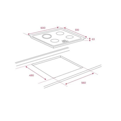 Teka İnox Elektirikli Ankastre Set (DF 60 Davlumbaz - TT 6315 Ocak -HE 715 SS  Fırın)