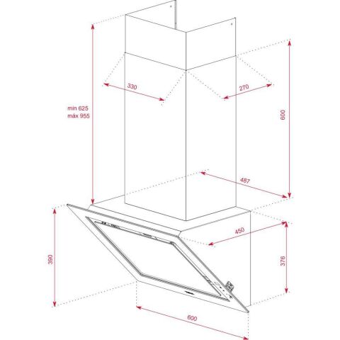 Teka Siyah İndüksiyonlu Set ( DLV 68660 BK Davlumbaz - IZS 66700 İndüksiyonlu Ocak- HLB 8400 BK Fırın)