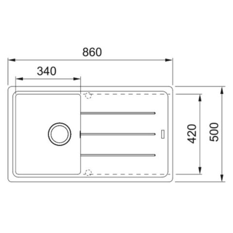 Franke BASİS BFG 611 SLATE GRİ Granit Evye