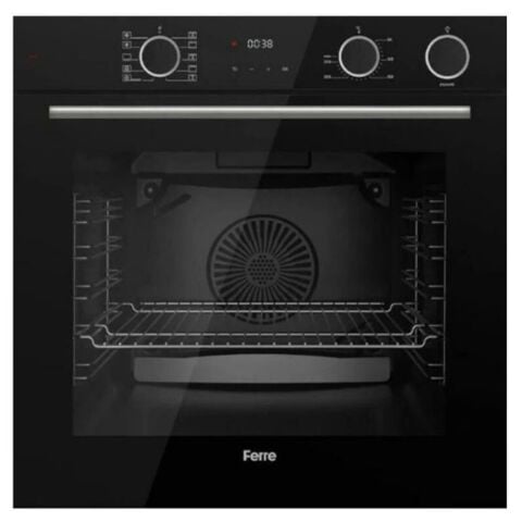 Ferre FryartSteam Siyah Ankastre Set (D080 Siyah Davlumbaz-RS035 Siyah Ocak- XE64CS FryartSteam Siyah Fırın)