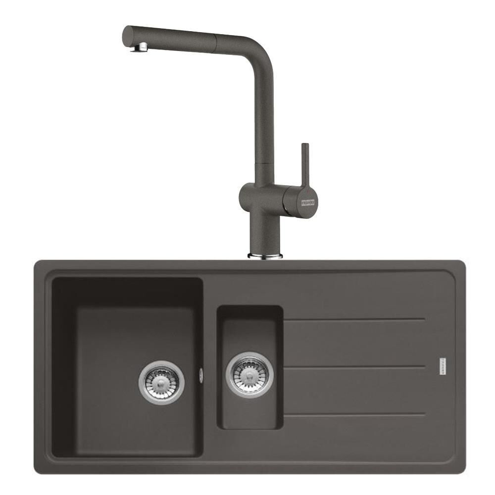 Franke Basis BFG 651 SLATE GRİ Granit Evye Active Plus Doccia 2.0 Batarya Set