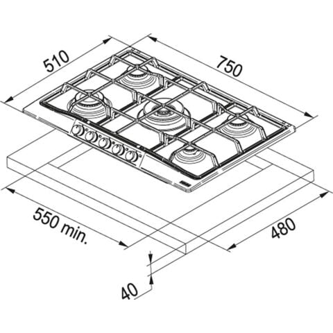 Franke FHTL 755 4g Tc Xs C Inox Trendlıne Ocak
