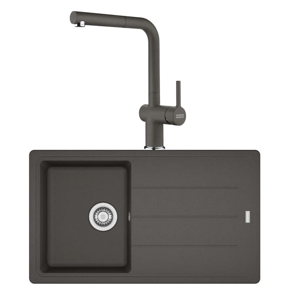 Franke Basis BFG 611 SLATE GREY  Granit Evye Active Plus Doccia 2.0 Batarya Set