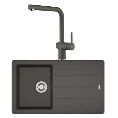 Franke Basis BFG 611 SLATE GREY  Granit Evye Active Plus Doccia 2.0 Batarya Set