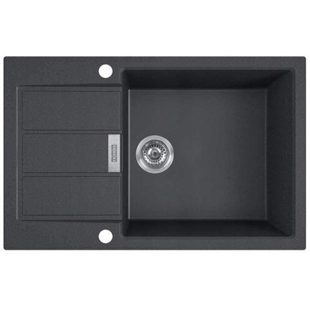 Franke TECTONİTE S2D 611-78 XL CB Siyah Evye