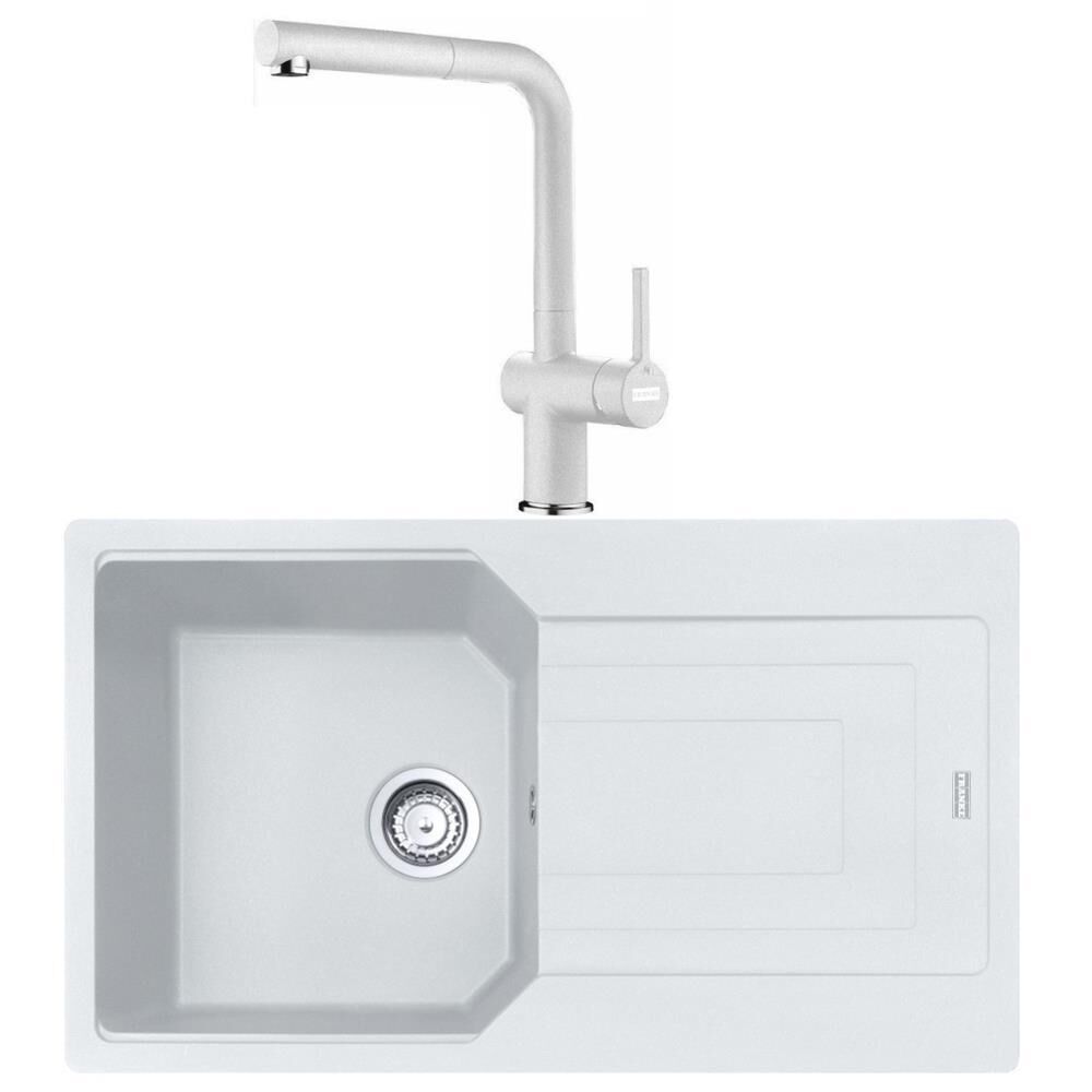 Franke Urban UBG 611-86 Bianco Granit Evye Active Plus Doccia 2.0 Batarya Set