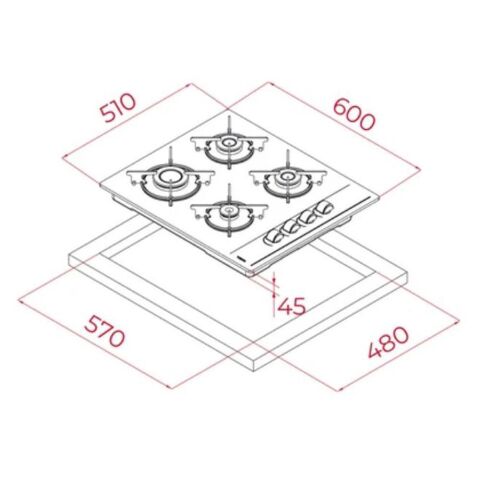 Teka GBE 64002 KBC ST Gri Ocak