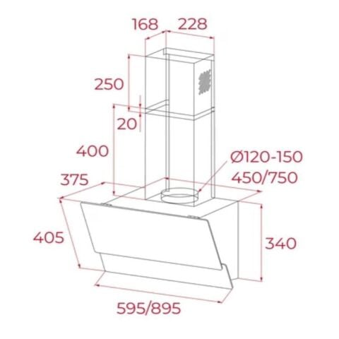 Teka ATV 60 PRO ST Gri Davlumbaz