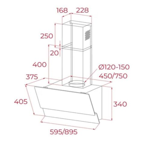 Teka ATV 60 PRO ST Gri Davlumbaz
