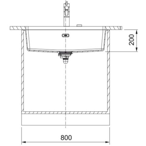 FRANKE MARİS MRG 210/110-72 OYSTER TEZGAHALTI GRANİT EVYE