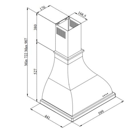 Silverline Retro Rustik Set  (2238 60 Cm Siyah Davlumbaz- RS5322B01 Siyah Ocak - RS6235B03 Siyah Fırın)