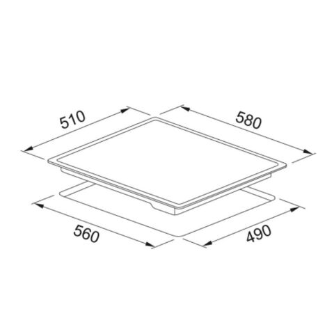 Franke FRSM 604 C T BK Siyah Cam Seramik Elektrikli Ankastre Ocak