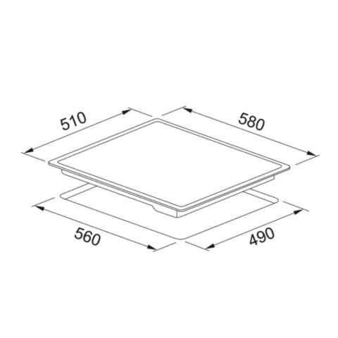 Franke FRSM 604 C T BK Siyah Cam Seramik Elektrikli Ankastre Ocak