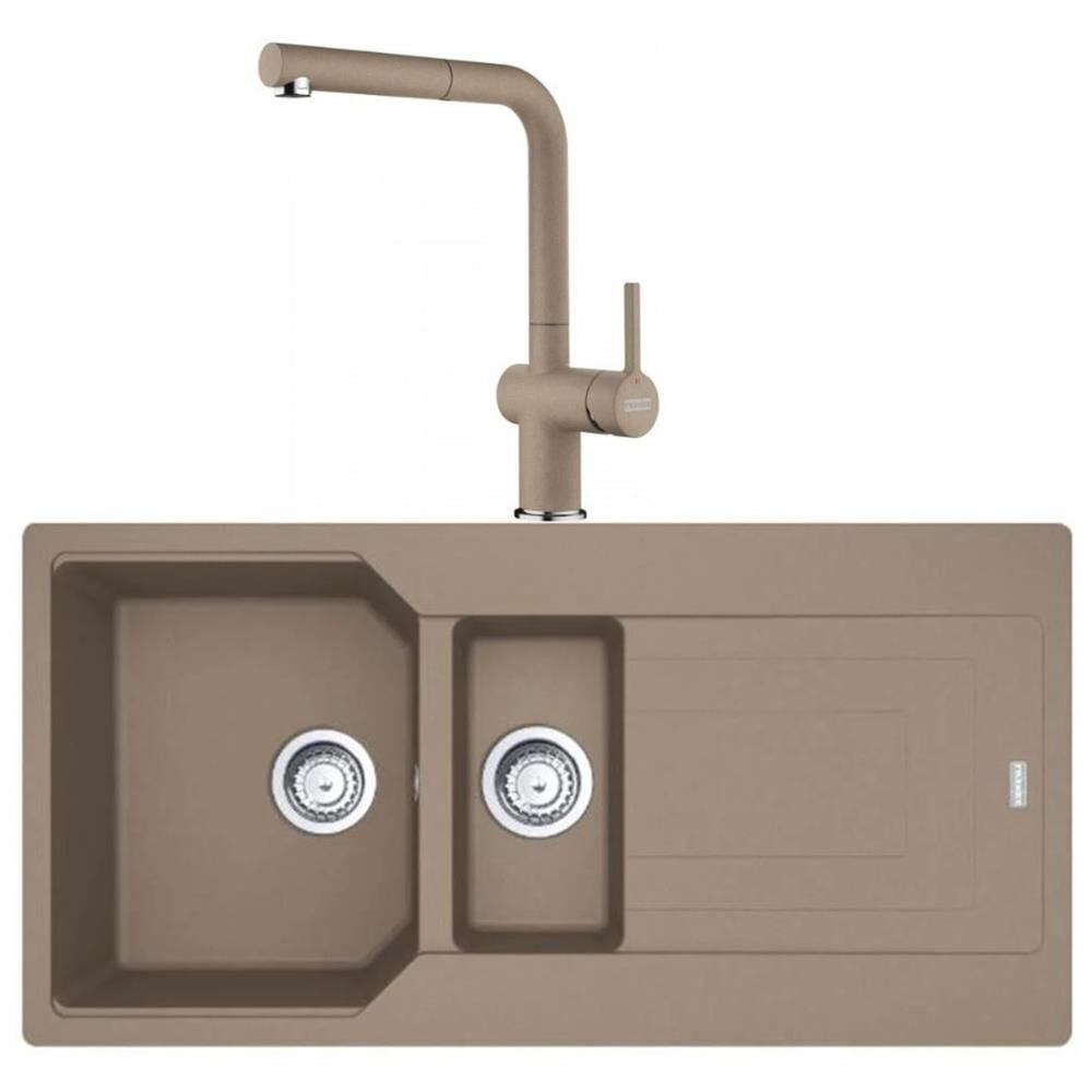 Franke Urban UBG 651-100 Oyster Granit Evye Active Plus Doccia 2.0 Batarya  Set