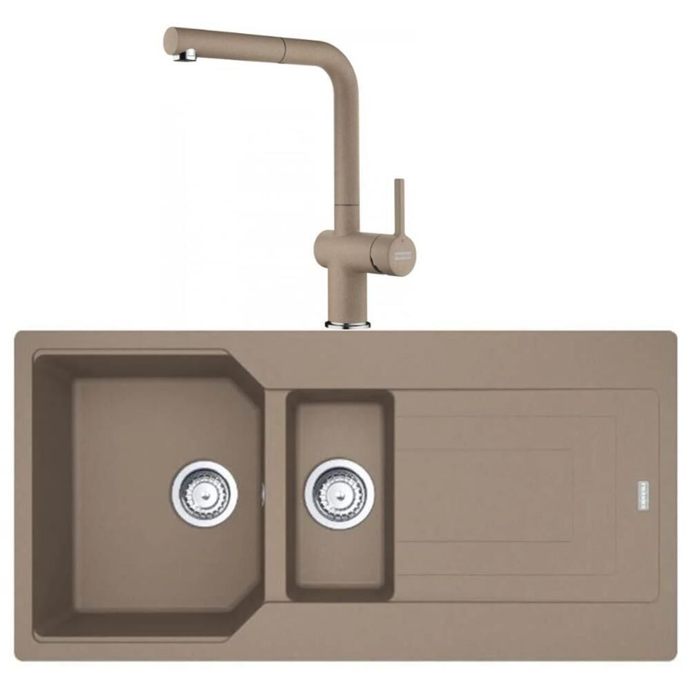 Franke Urban UBG 651-100 Oyster Granit Evye Active Plus Doccia 2.0 Batarya Set