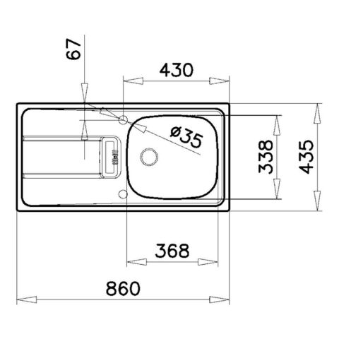 Teka Gravity 45 E-XM 1B 1D Mkroketen Sağ Damlalıklı Evye