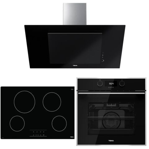 Teka Siyah Ankastre Set (HLB 840 SS BK -TB 770- DVT 98660 TBS BK)