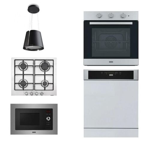 Franke İnox Ankastre Set ( BEAT BK MATT F45 - FHNL 604 XS - FSL 82 H XS - FSL 20 XS - FDWS 614)