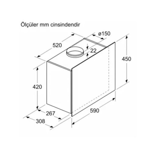 SİEMENS LC65FCJ70T İQ300 GRİ DÜZ DAVLUMBAZ