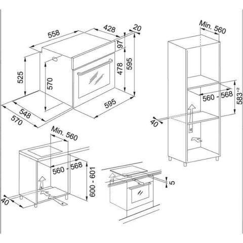 Franke Ankastre Set (Faber Stilo Glass Smart X V A90 Davlumbaz -FHMA 905 4G DCL XS C Ocak - FSL 86 H Xs Inox Fırın)