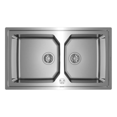 Teka Brooklyn 90 M-XP 2B Damlalıksız Çift Göz Paslanmaz Çelik Eviye