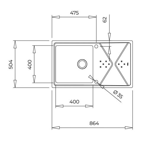 TEKA BROOKLYN 50-M-XP 1B 1D TEK GÖZ DAMLALIKLI ÇELİK EVYE