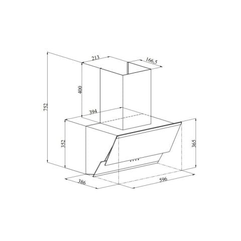 Silverline 3490 OSLO 60 CM Siyah Davlumbaz