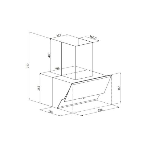 Silverline 3490 OSLO 60 CM Gri Davlumbaz