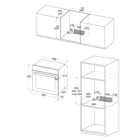 Silverline BO6502W02 Beyaz Ankastre Fırın