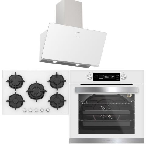 Silverline Beyaz Ankastre Set ( 3457 Soho, CS5364W01, BO6505W01)