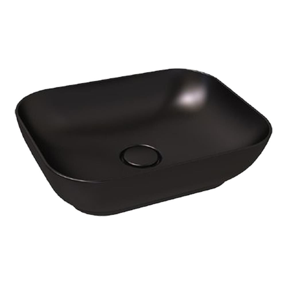 BİEN MOTTO 50CM SİYAH DİKDÖRTGEN ÇANAK BATARYA DELİKSİZ