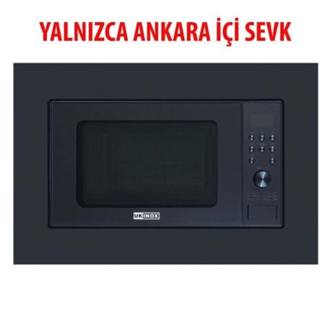 Ukinox Nano X Siyah Ankastre Mikrodalga Fırın