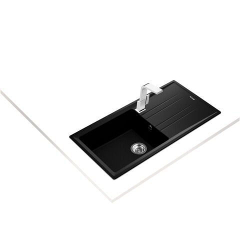 Teka Stone 60 L-TG Metalik Siyah Granit Evye