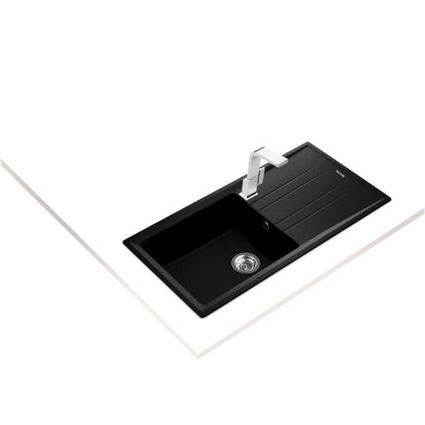 Teka Stone 60 L-TG Metalik Siyah Granit Evye