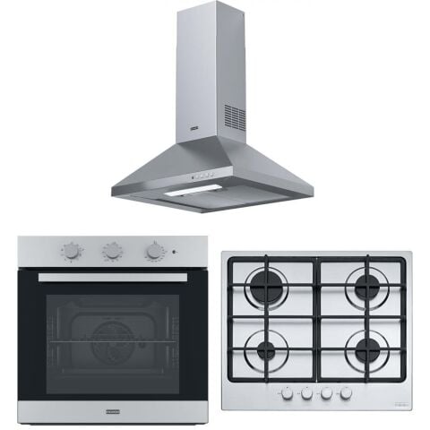 Franke İnox Ankastre Set (FDL 6165 XS Davlumbaz- FHSM 604 4G XS C Ocak - FSL 82 H XS Fırın )