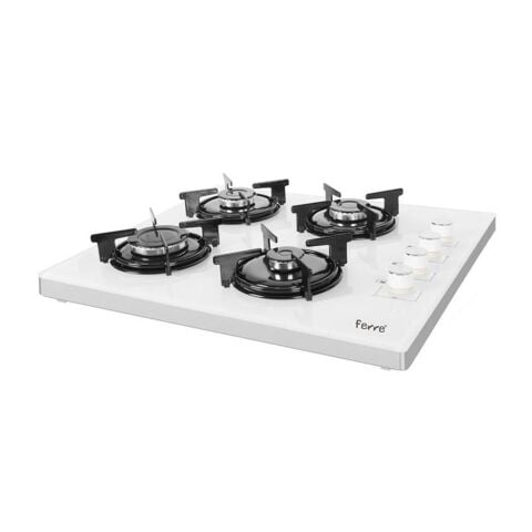 Ferre B2240 CE Beyaz Cam Set Üstü Ocak