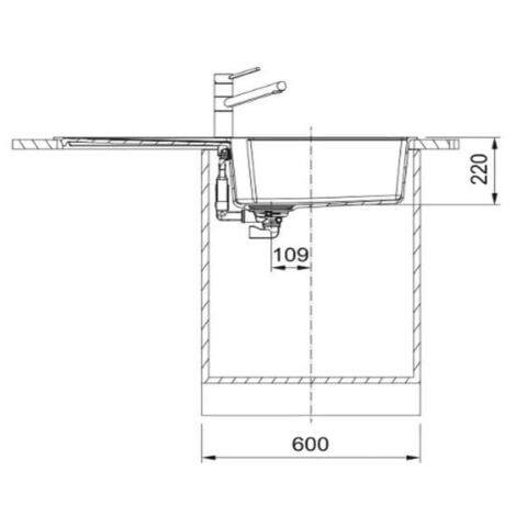 Franke Urban UBG 611-100 Sahara Granit Evye Active Plus Doccia 2.0 Batarya Set