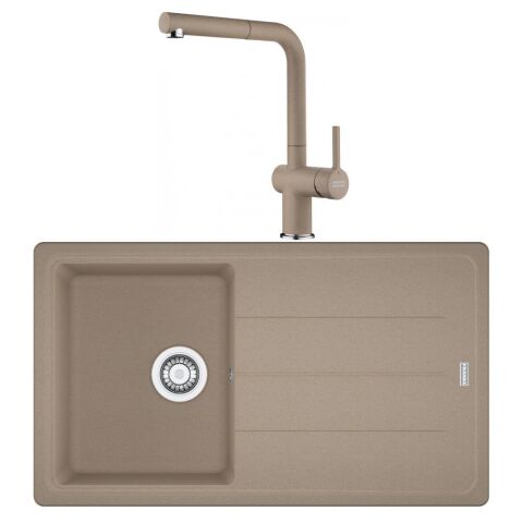 Franke Basis BFG 611 Oyster Granit Evye Active Plus Doccia 2.0 Batarya Set