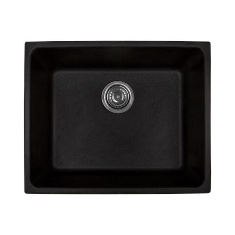 BLACKSTONE PETRA 50X40 CM SİYAH TEZGAHALTI GRANİT EVYE