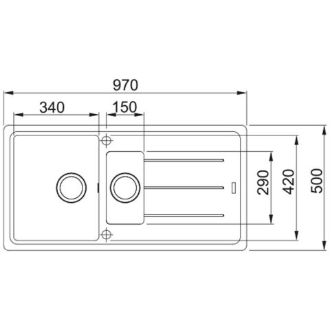 Franke BFG 651 Bianco Granit Evye